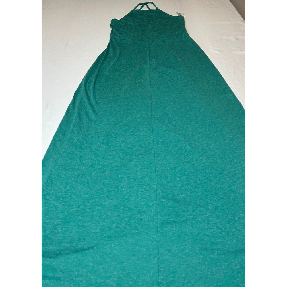 Loft Beach Womens Green Space Dye Halter Neck Maxi Dress Small NWT